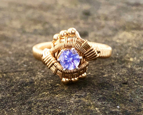 Tanzanite Andromeda Petite Gemstone Ring