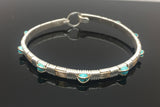 Classic Turquoise Gemstone Bangle Bracelet