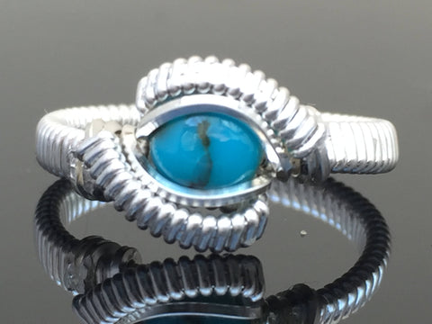Petite Classic Turquoise Ring