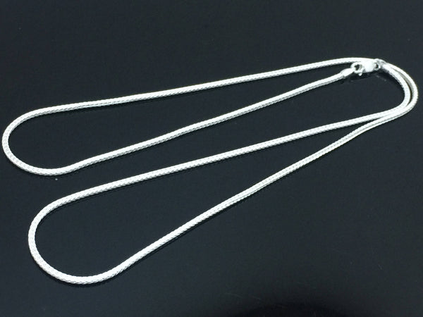 3mm Sterling Silver Foxtail Chain