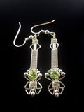 Byzantine Wire Wrapped Peridot Earrings