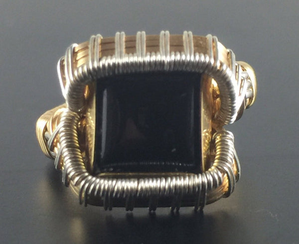 Tuxedo Black Onyx Ring