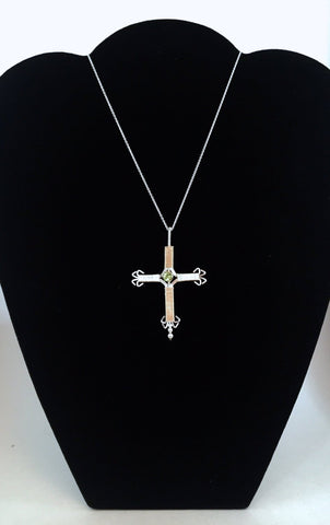 Gemstone Cross Pendant