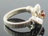 Classic Almandine Garnet Wire Wrapped Ring