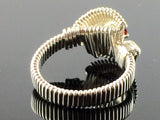 Classic Almandine Garnet Wire Wrapped Ring