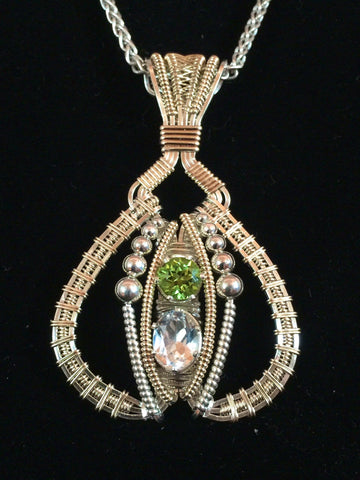 Topaz and Peridot Prana Amulet