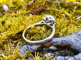 Diamond Pave Teardrop Engagement Ring