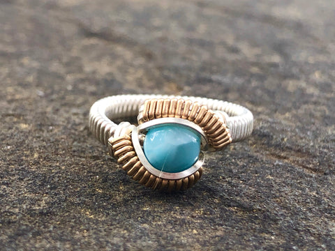 Petite Classic Larimar Ring