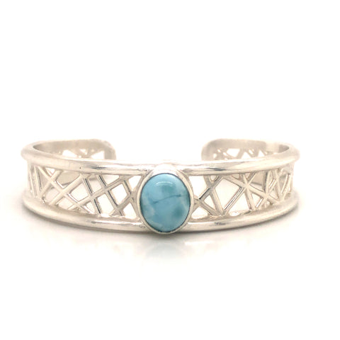 Connection Cuff with Larimar