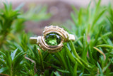 Pulse Petite Green Tourmaline Ring
