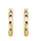 Small Classic Gold Tube Earrings